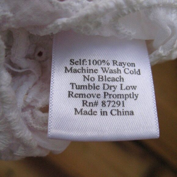 Johnny Was White Top Blouse - Picture 8 of 8